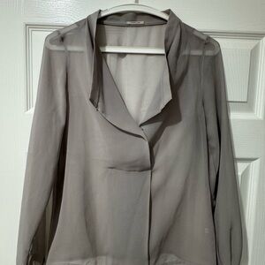 Intimissimi Sheer Gray Blouse